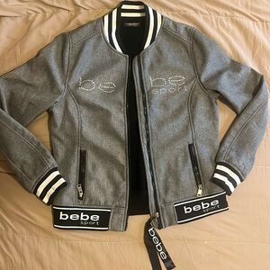 Used BeBe varsity jacket worn a couple times still awesome condition